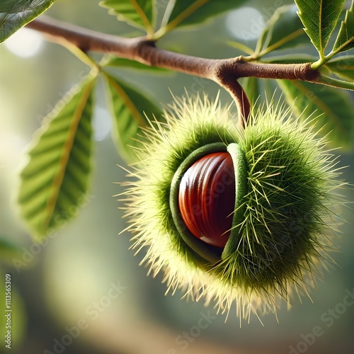 Rosskastanie – Natürlicher und dekorativer Herbstsamen, Horse Chestnut – Natural and Decorative Autumn Seed, Buckeyes photo