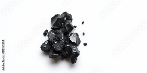 9% pure arsenic crystal isolated on white background, toxic element, chemical compound, metallic appearance, hazardous substance, metallic, white background
