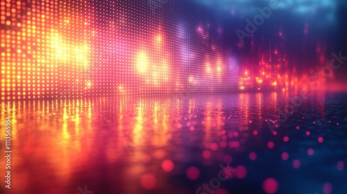 Wallpaper Mural Dazzling Futuristic Neon Cityscape Reflecting in Shimmering Night Waters Torontodigital.ca