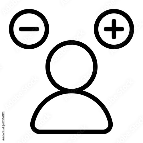 Bipolar Disorder Line Icon