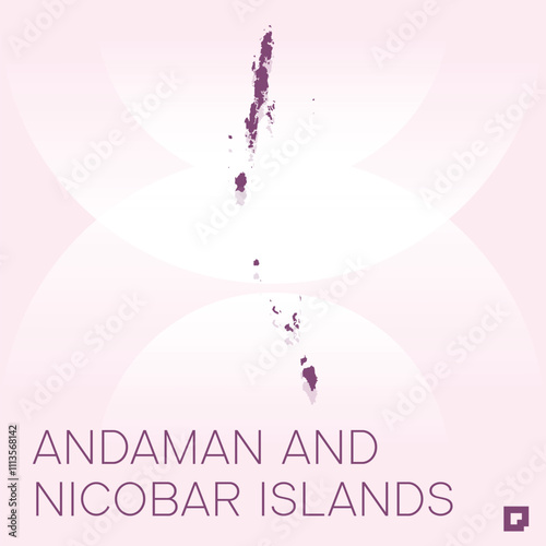 Andaman and Nicobar Islands vector map, Vector map of Andaman and Nicobar Islands, editable eps, AI files, Vector illustration of Andaman and Nicobar Islands vector map	
