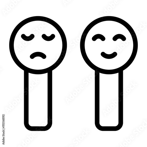 Bipolar Disorder Line Icon