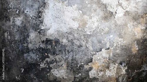 Industrial concrete wall background presents a rough and grainy texture, perfect for creative projects. This industrial concrete wall background offers ample copy space for design versatility. photo