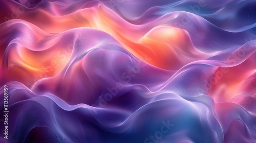 Wallpaper Mural Ethereal Chromatic Waves Captivating Digital Art of Fluid Motions and Vibrant Hues Torontodigital.ca