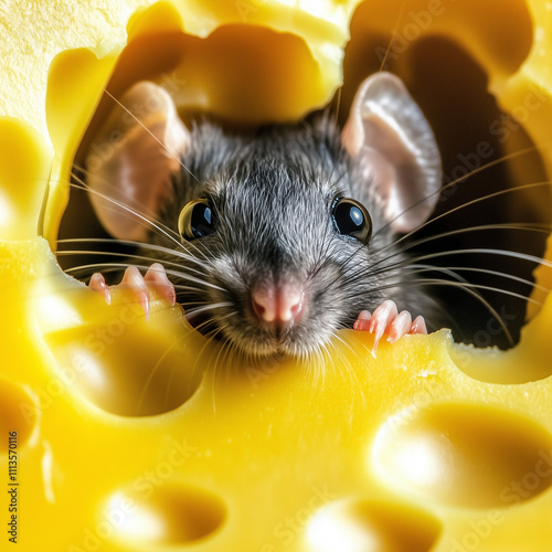 A close-up photo of a cute ...