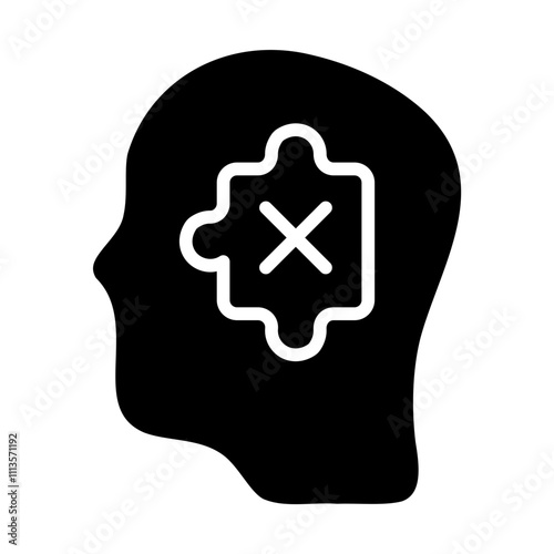 Mind Fallacy Solid Icon