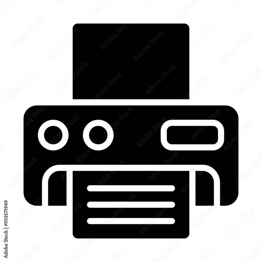 Printer Solid Icon Printer Solid Icon