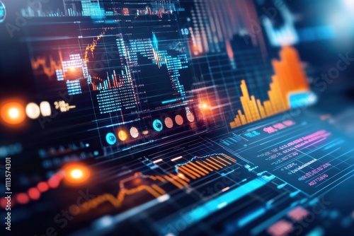 Wallpaper Mural The communication technology graphic background. Torontodigital.ca