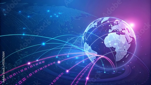 background with globe