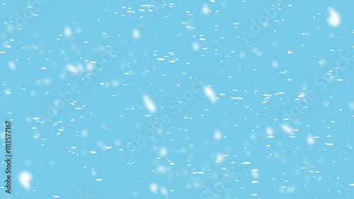 Random falling snow flakes wallpaper. Snowfall dust freeze granules. 
