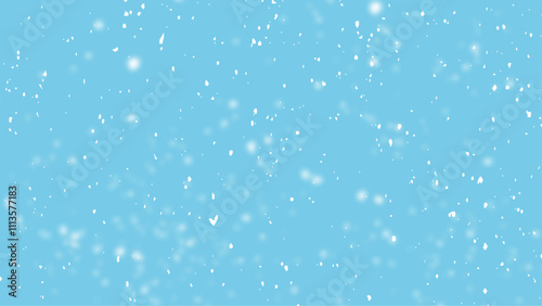 Random falling snow flakes wallpaper. Snowfall dust freeze granules. 