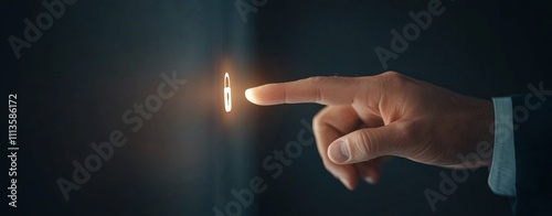 Person holding a glowing lock symbol surrounded by sparkling particles in dar...