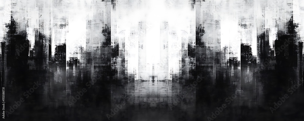 Abstract painting of a forest with black and gray brushstrokes. The painting evokes a sense of mystery and depth.
Abstract painting of a forest with black and gray brushstrokes. The painting evokes a sense of mystery and depth.
