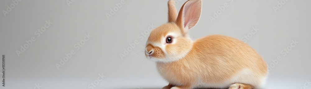 Fototapeta premium rabbit breed Easter theme animation vivid