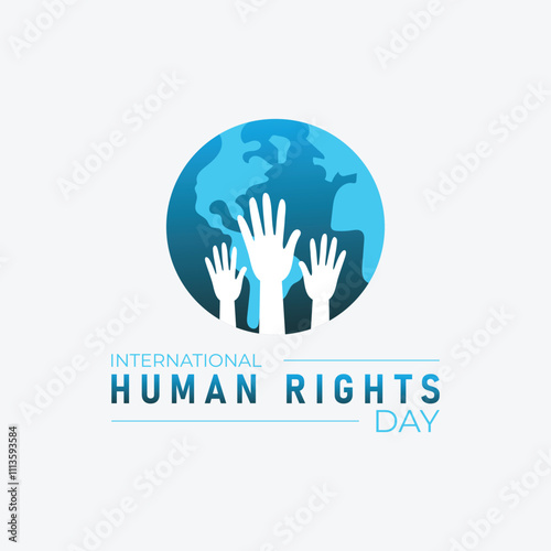 Human rights day is observed every year on december 10. Vector illustration on the theme of international human rights day