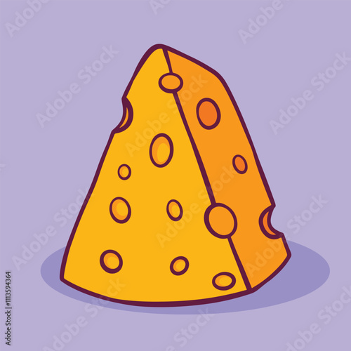 Cheese cartoon cute hand drawn illustration