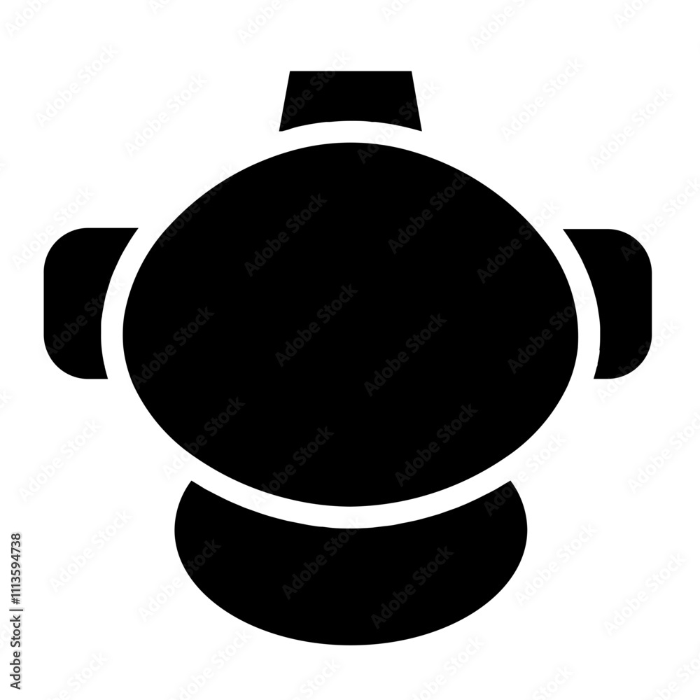 Helmet Science Space Glyph Icon Helmet Science Space Glyph Icon
