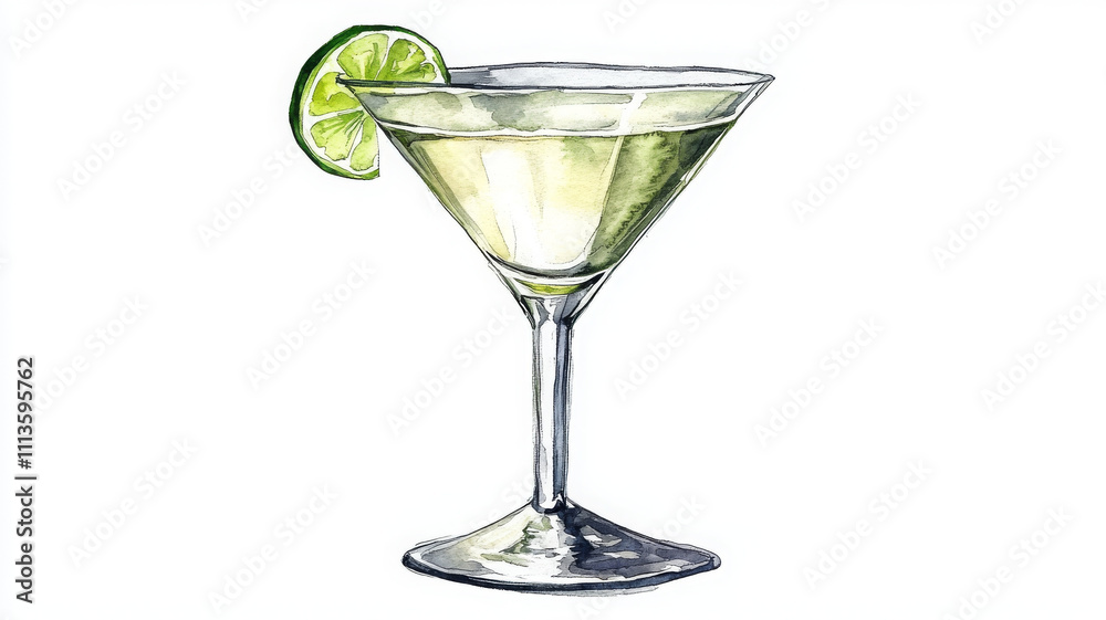 refreshing cocktail with lime slice, perfect for summer vibes