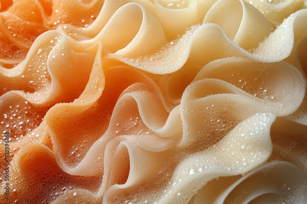 Abstract image of bubbly orange and beige swirls Abstract image of bubbly orange and beige swirls