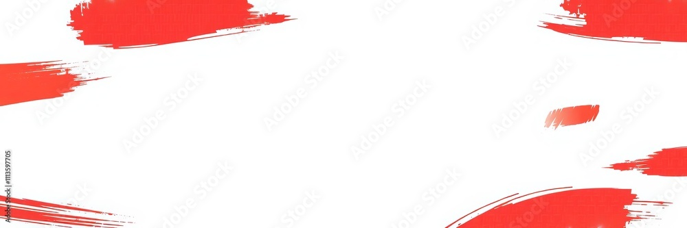 Abstract red banners with modern Asian style grunge brush strokes for text overlay, red, modern Abstract red banners with modern Asian style grunge brush strokes for text overlay, red, modern