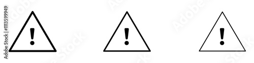 Warning triangle icons in tree different stroke sizes