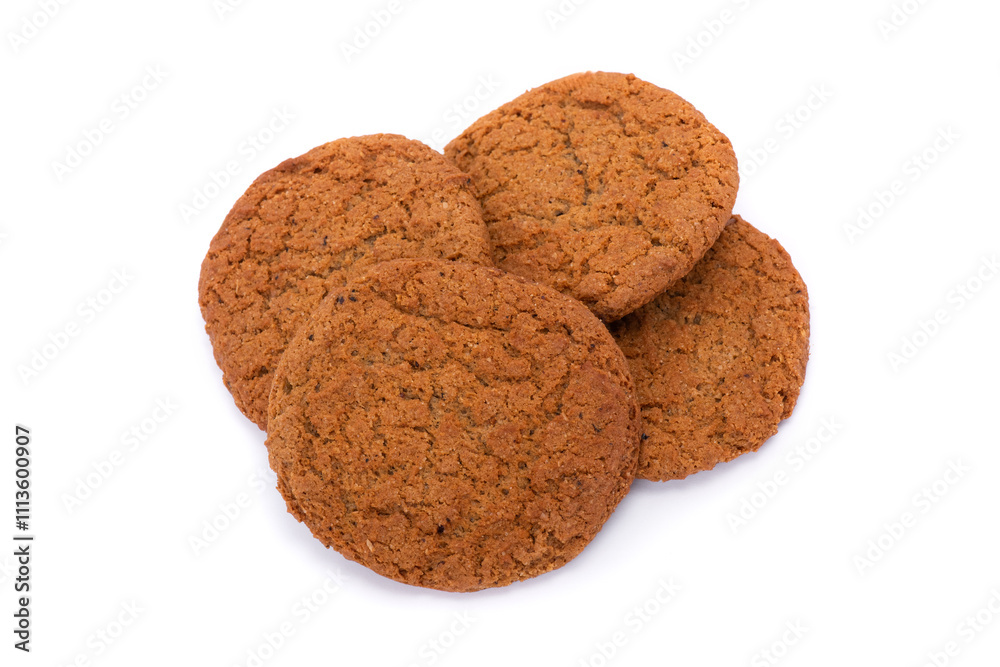 Heap of fresh oatmeal cookies Heap of fresh oatmeal cookies