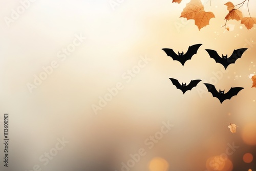 Bats flying against a colorful sunset sky during twilight hours in nature