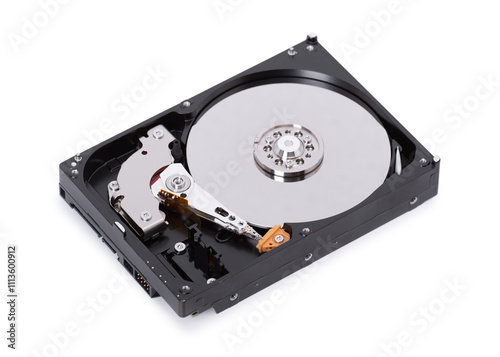 Open hard disk drive