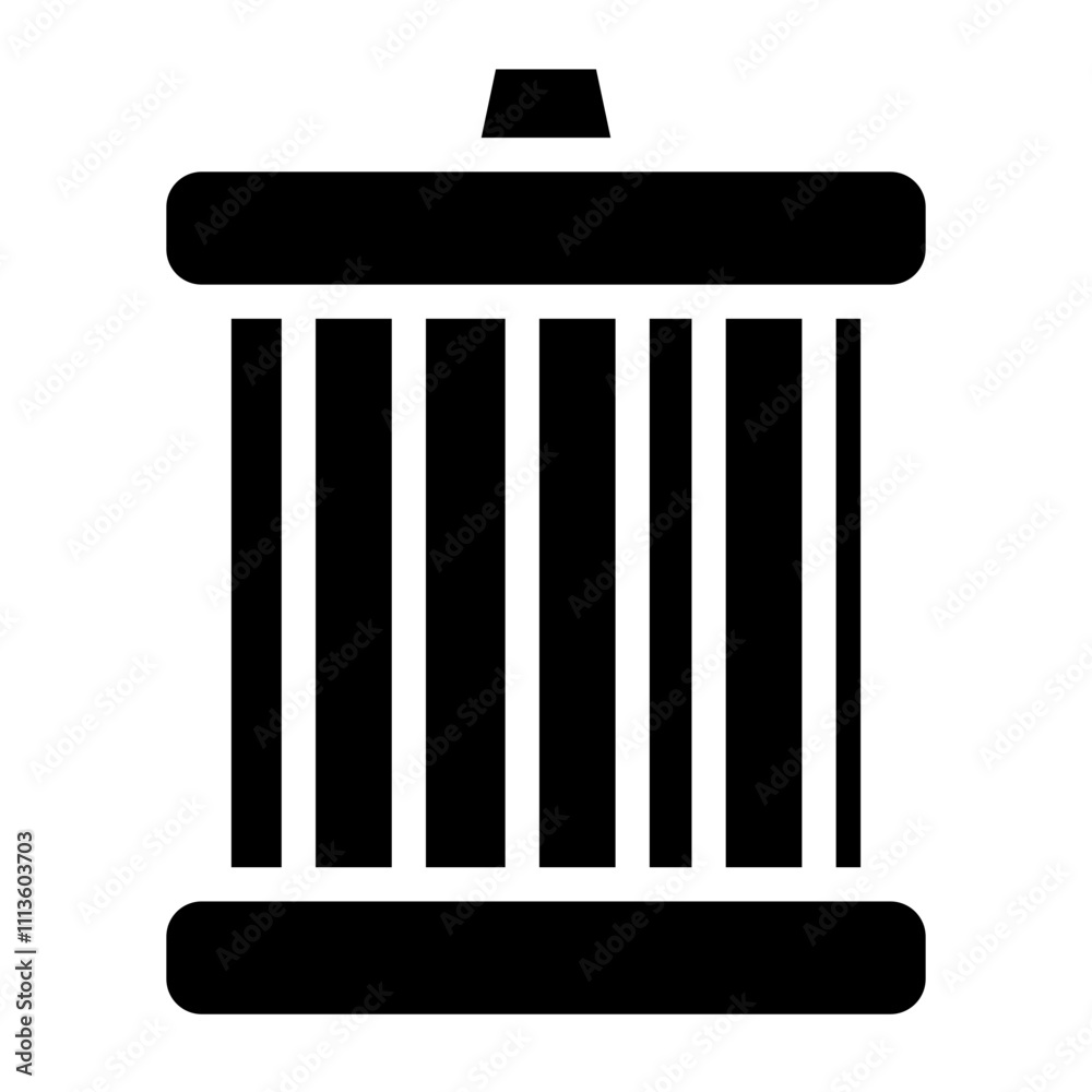 Parts Radiator Service Glyph Icon Parts Radiator Service Glyph Icon