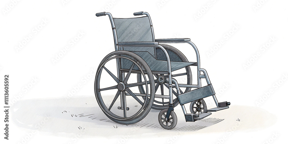 Fototapeta premium Gray Wheelchair