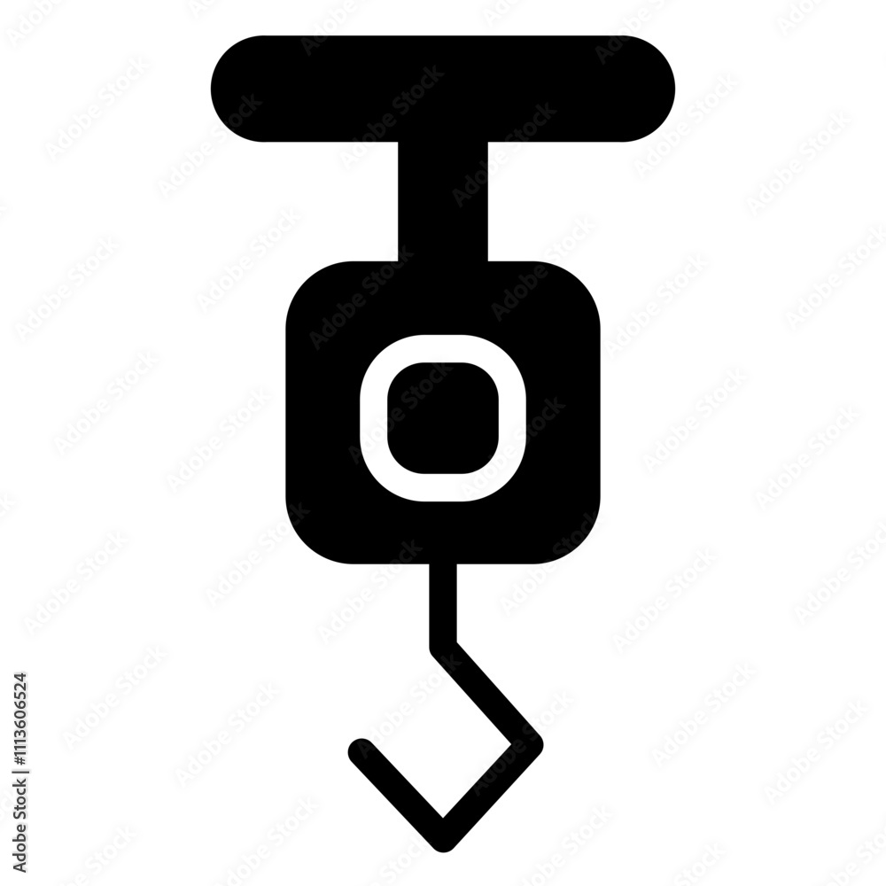 Factory Industry Machine Glyph Icon Factory Industry Machine Glyph Icon
