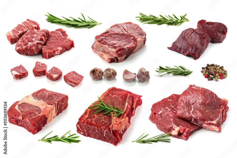 Beef cow isolated Beef cow isolated