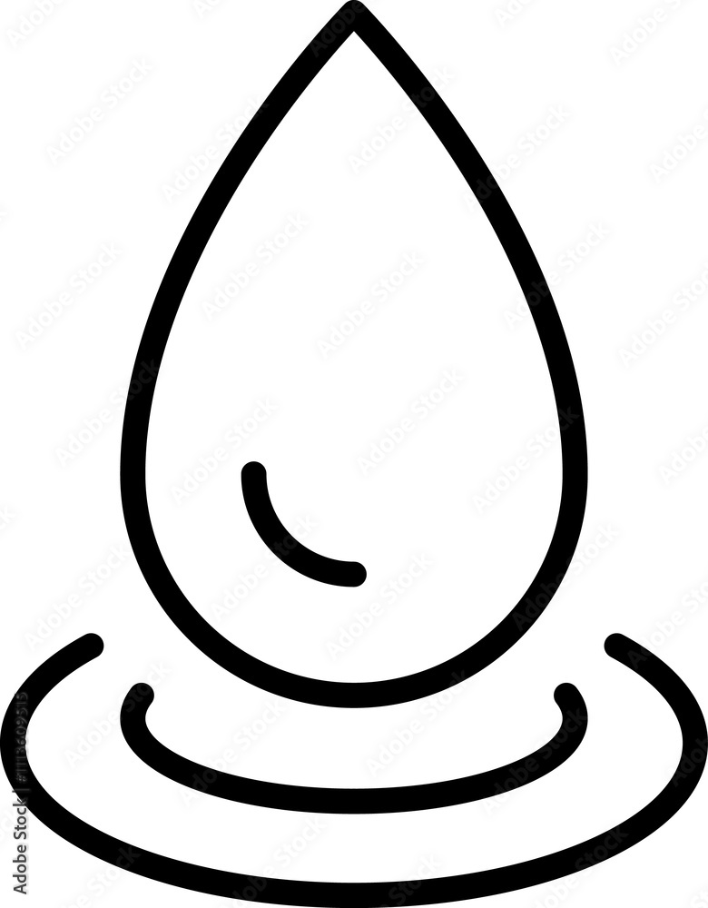 Water drops icon set. water line icons. A drop of water. Washing, shower llustration Water drops icon set. water line icons. A drop of water. Washing, shower llustration