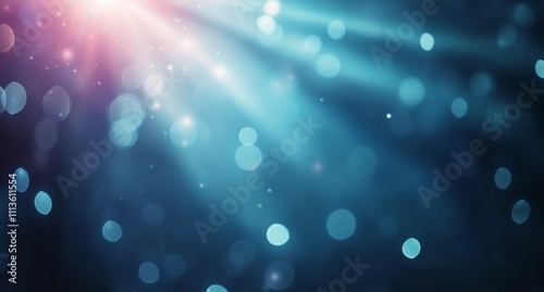 Colorful disco ball sparkles against a dreamy bokeh background during a festi...