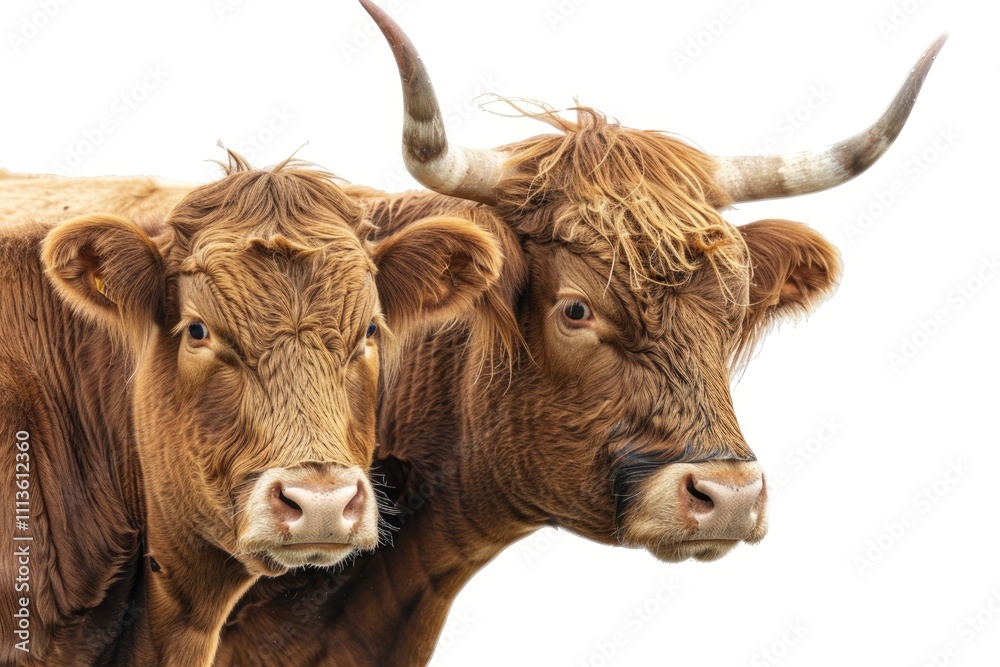 Naklejka premium Beef cow isolated