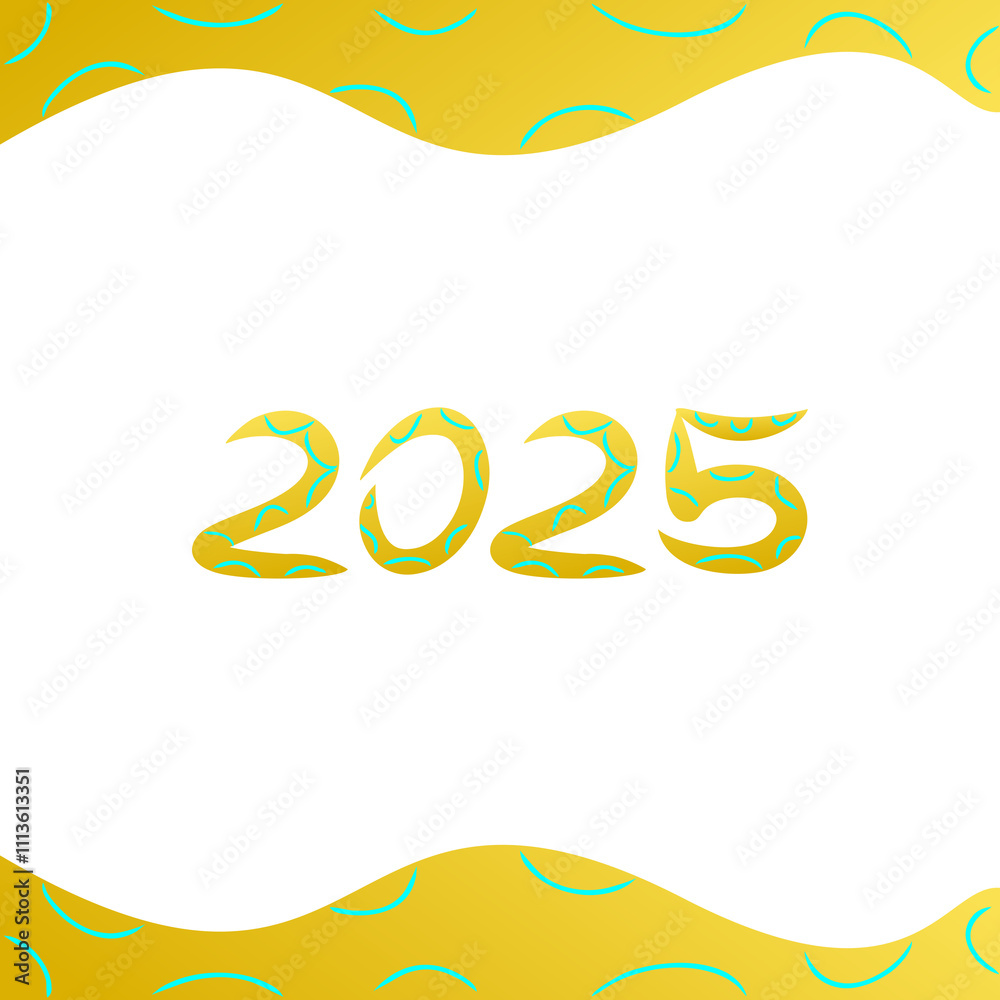 Obraz premium Snake of year new year background gold color 