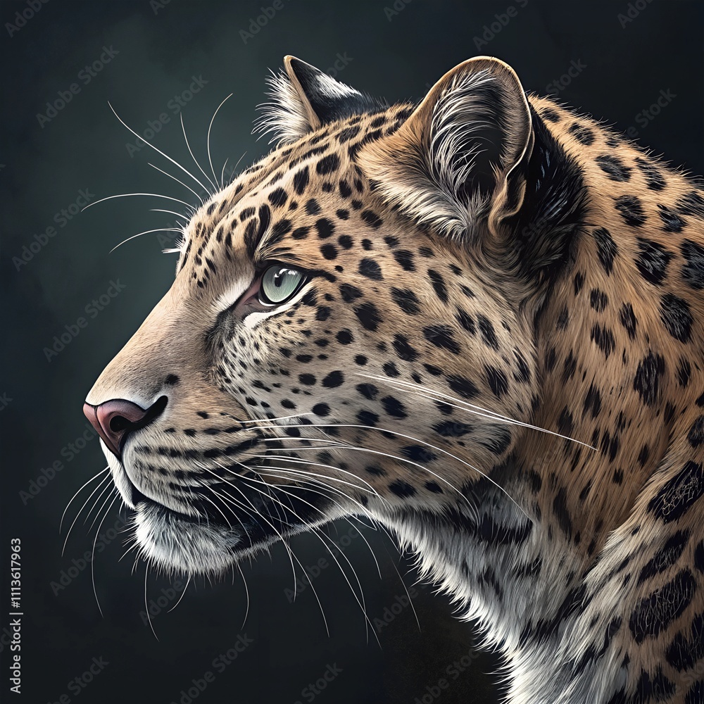 Obraz premium leopard head