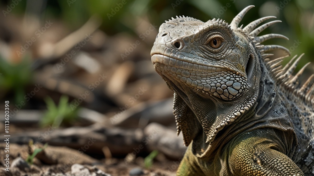 Obraz premium Iguana Close-Up