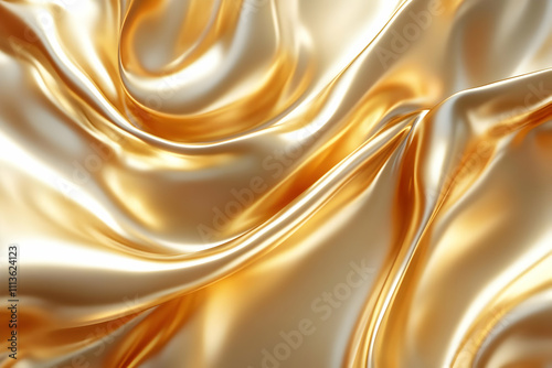 Golden Silk Abstract Background