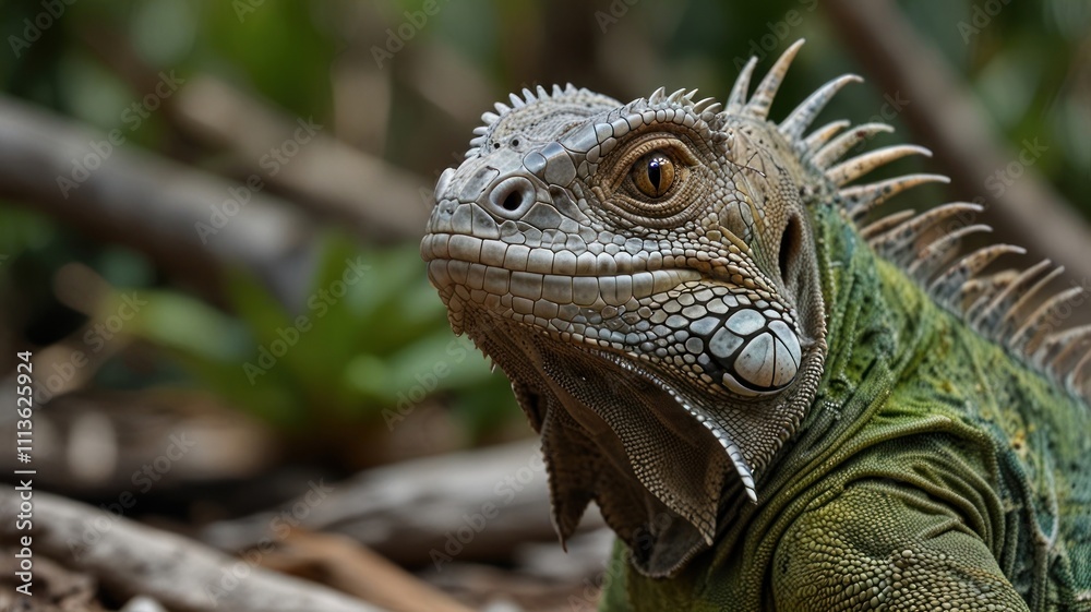 Obraz premium Iguana Close-Up