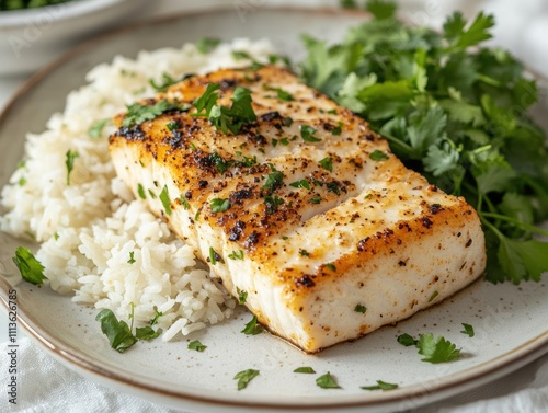 Wallpaper Mural Savoring Mahi Mahi Delight Kitchen Table Food Presentation Cozy Home Overhead View Retro Plate Style Torontodigital.ca