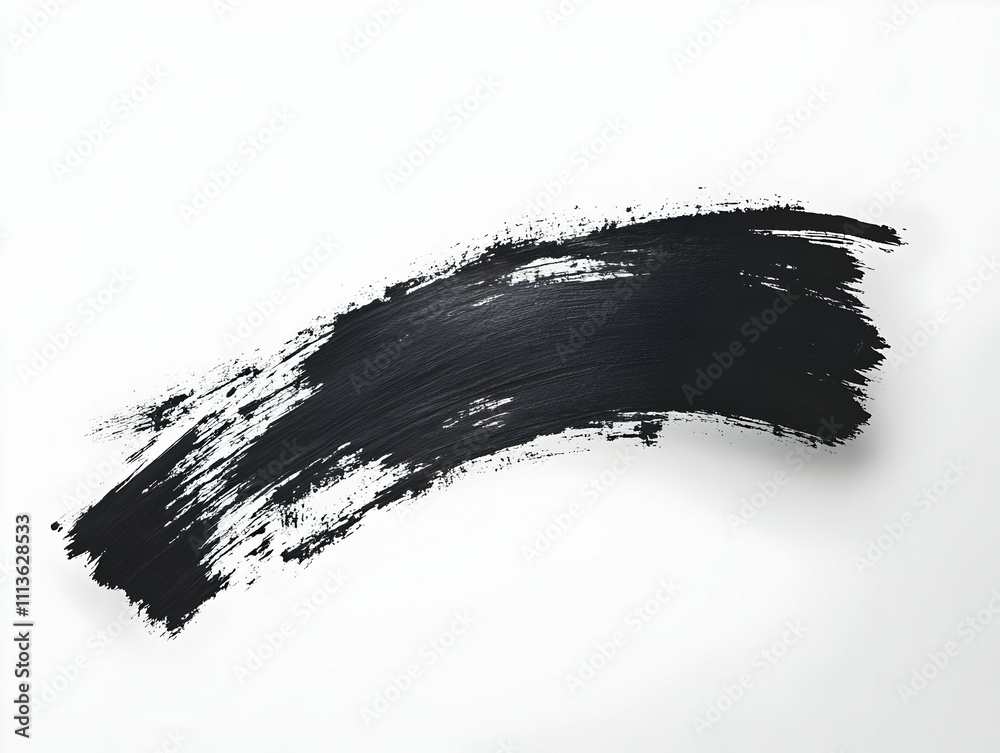 Black Ink Brush Stroke Abstract Background Black Ink Brush Stroke Abstract Background