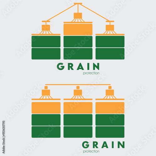 grain logo vector illustration design