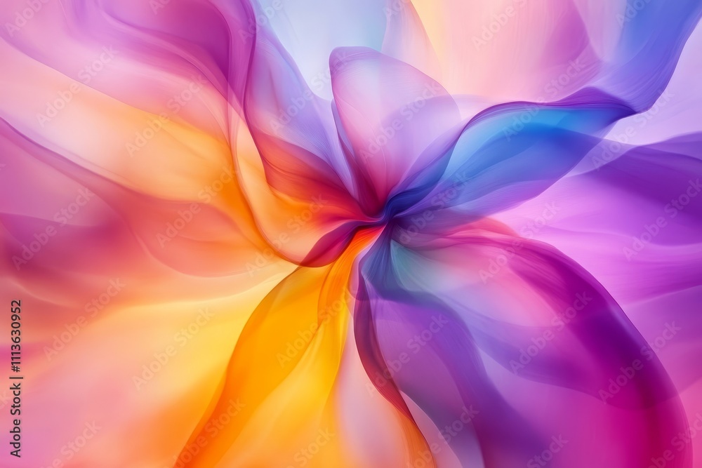 abstract background with flowers