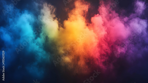 Abstract Colorful Smoke Background