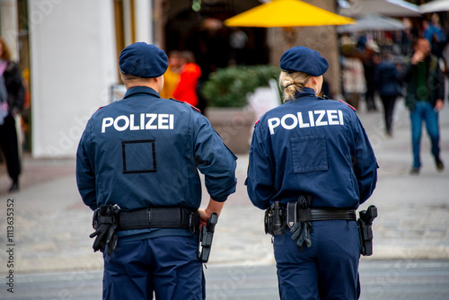 Police Force Patrolling in Austria