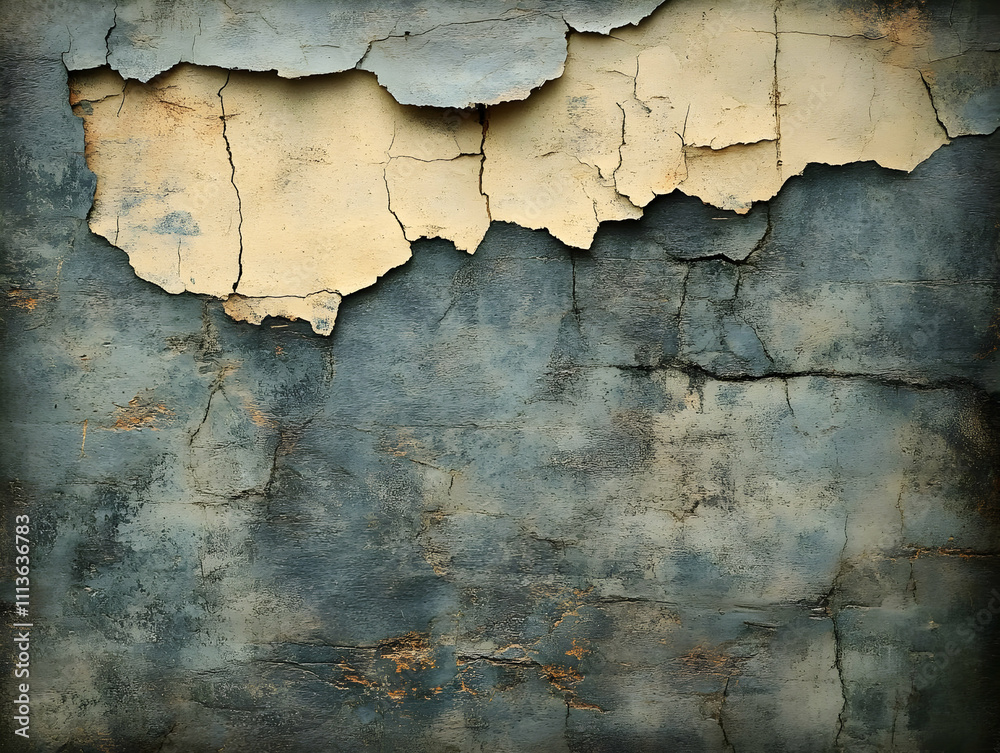 Obraz premium Cracked Wall Abstract Background Illustration