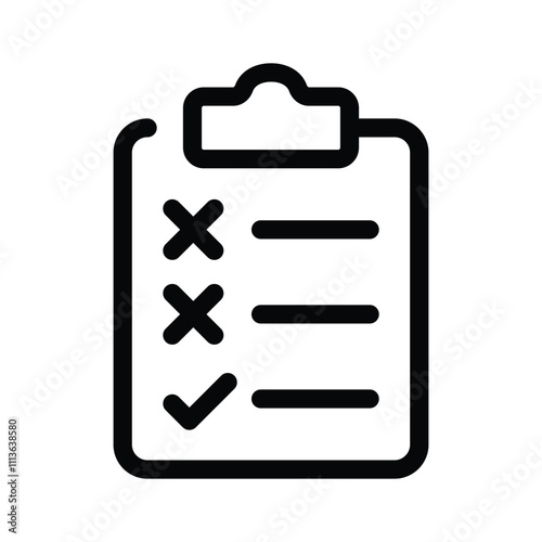 Get this amazing icon of checklist in modern style