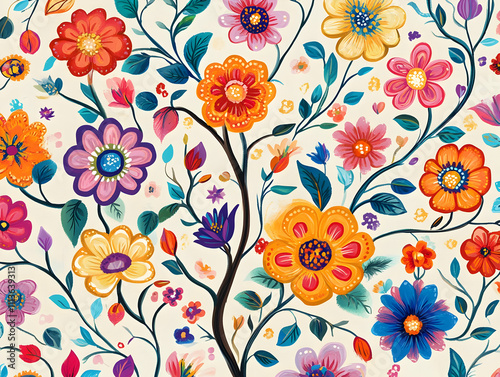 Vibrant Floral Illustration