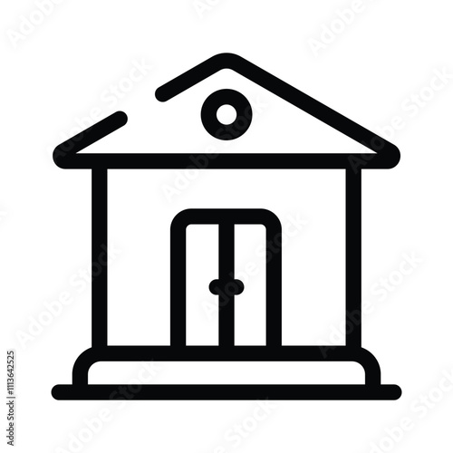 Get this amazing icon of bank in modern style